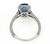 14k White Gold Sapphire Diamond Engagement Ring