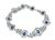 18k White Gold Diamond Sapphire Bracelet