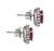 Ruby Diamond Earrings