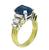 Sapphire Diamond Gold Engagement Ring