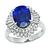 Estate 3.60ct Sapphire 0.75ct Diamond Ring
