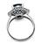 Platinum Diamond Sapphire Ring