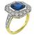 Sapphire Diamond Engagement Ring