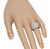 Round Cut Diamond 18k White Gold Ring