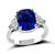 Estate 3.98ct Sapphire 0.80ct Diamond Engagement Ring