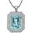 Estate 34.43ct Aquamarine 2.50ct Diamond Pendant Necklace