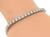 Round Cut Diamond 14k White Gold Tennis Bracelet