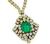 4.00ct Emerald 15.00ct Diamond Gold Necklace