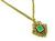 18k Gold Diamond Emerald Necklace