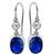 Estate 4.09ct Sapphire 0.28ct Diamond Earrings