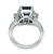 Platinum Diamond Sapphire Engagement Ring