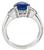 Platinum Sapphire Engagenebt Ring