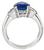 Platinum Sapphire Engagenebt Ring