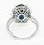 Platinum Diamond Sapphire Ring