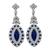 Estate 4.75ct Sapphire 1.70ct Diamond Earrings