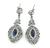 18k White Gold Diamond Sapphire Earrings