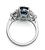Platinum Diamond Sapphire Engagement Ring