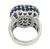 18k White Gold Diamond Sapphire Ring