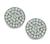 Round Cut Diamond 14k White Gold Earrings