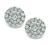 Round Cut Diamond 14k White Gold Earrings