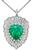 Platinum Emerald Diamond Ring-Dant