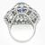 Platinum Diamond Sapphire Ring