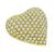 Round Cut Diamond 18k Yellow Gold Heart Pendant/Pin