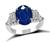 Estate 5.75ct Sapphire 1.75ct Diamond Engagement Ring