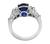 18k Gold Diamond Sapphire Engagement Ring