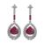 Estate 5.91ct Rubellite 0.51ct Diamond Earrings