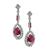 Rubellite Diamond Earrings