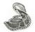 18k Gold Diamond Swan Pin