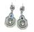 18k White Gold Sapphire Diamond Earrings