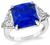 Estate 7.17ct Sapphire 2.07cttw GIA Certified Diamond Engagement Ring