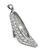Round Cut Diamond 14k White Gold Stiletto Pendant