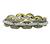 Round Cut White and Natural Fancy Orange Brown Diamond 18k Yellow and White Gold Bracelet