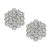 Round Cut Diamond 14k White Gold Earrings