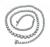 Round Cut Diamond 14k White Gold Tennis Necklace