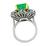 Platinum Diamond Emerald Ring