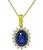 Estate 8.64ct Sapphire 1.25ct Diamond Pendant