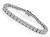 Estate 9.01ct Diamond Platinum Tennis Bracelet