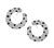 Estate 9.02ct Diamond Onyx Earrings