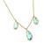 Estate 9.03ct Aquamarine Gold Necklace