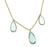 14k Gold Aquamarine Necklace