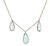 Pear Shape Aquamarine 14k Yellow Gold Necklace