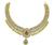 Estate 8.00 Diamond Emerald Ruby Gold Necklace