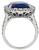 Platinum Diamond Ceylon Sapphire Engagement Ring