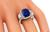 Estate AGL 8.13ct Sapphire Engagement Ring