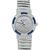 Round and Tapered Baguette Cut Diamond Tapered Baguette Cut Sapphire 18k White Gold Quartz Watch by Roberge