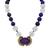 Vintage A. Cipullo 100.00ct Amethyst 2.50ct Diamond Crystal Necklace